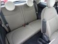2013 Fiat 500 Avorio/Avorio (Ivory/Ivory) Interior Rear Seat Photo
