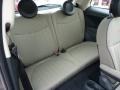 2013 Fiat 500 Avorio/Nero (Ivory/Black) Interior Rear Seat Photo