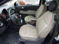 2013 Fiat 500 Avorio/Nero (Ivory/Black) Interior Front Seat Photo