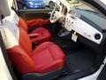 Rosso/Avorio (Red/Ivory) 2013 Fiat 500 c cabrio Lounge Interior Color