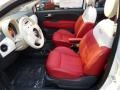 Rosso/Avorio (Red/Ivory) Front Seat Photo for 2013 Fiat 500 #73496352