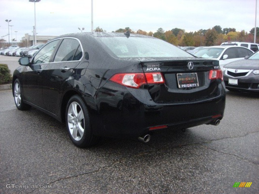 2009 TSX Sedan - Crystal Black Pearl / Ebony photo #4