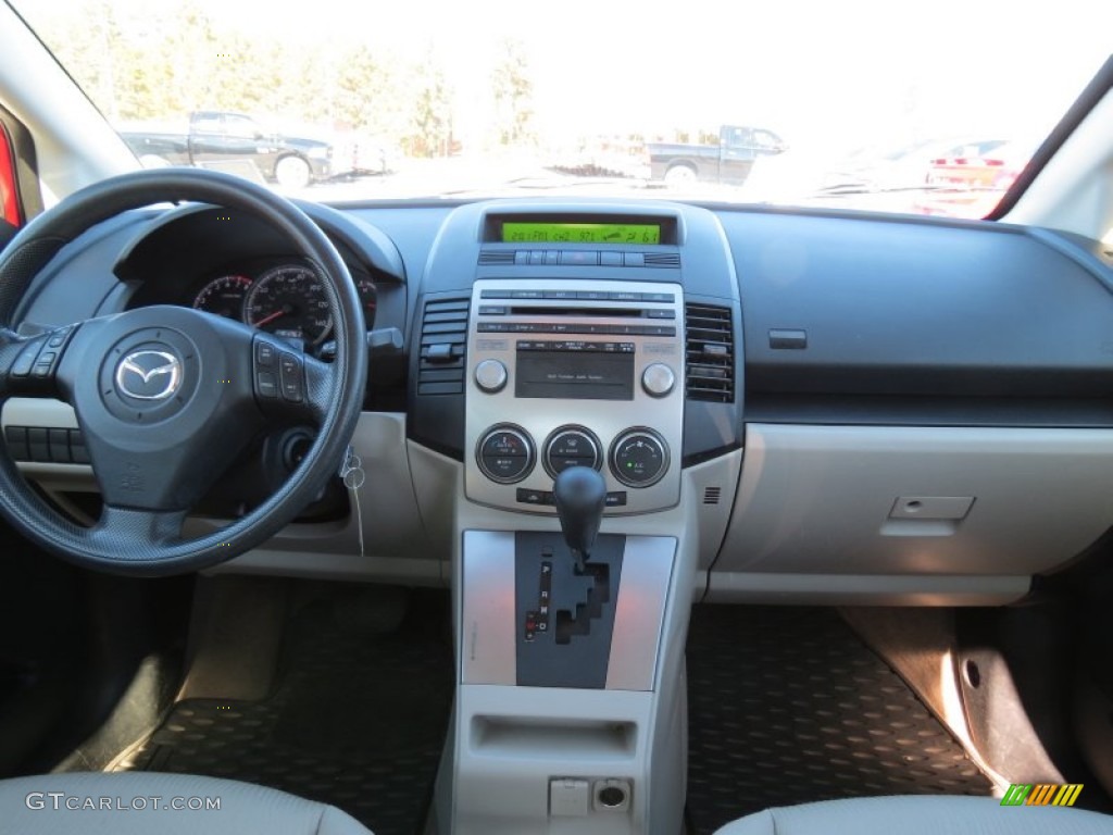 2008 Mazda MAZDA5 Sport Sand Dashboard Photo #73497302