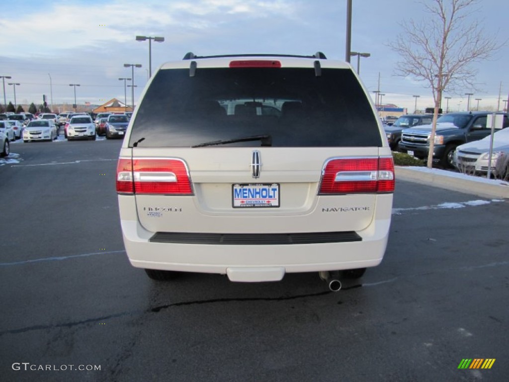 2007 Navigator Ultimate 4x4 - White Chocolate Tri-Coat / Camel photo #6