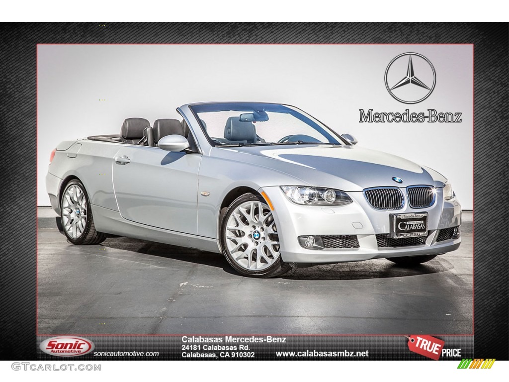 2009 3 Series 328i Convertible - Titanium Silver Metallic / Black photo #1