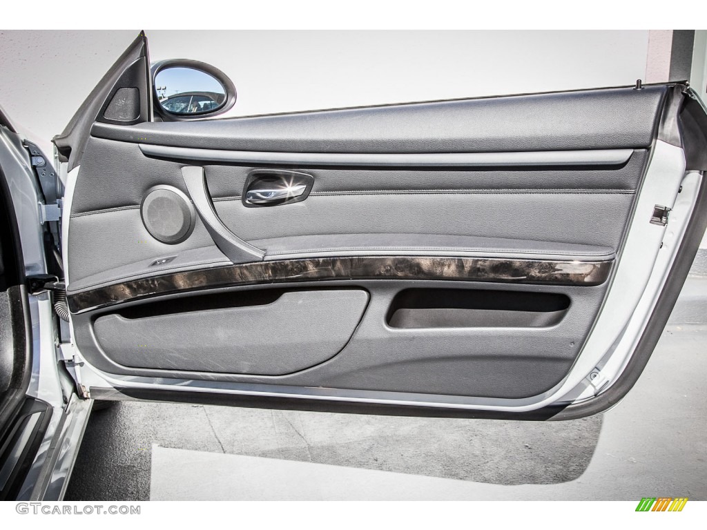 2009 BMW 3 Series 328i Convertible Black Door Panel Photo #73500269
