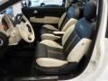 2012 Fiat 500 500 by Gucci Nero (Black) Interior Front Seat Photo