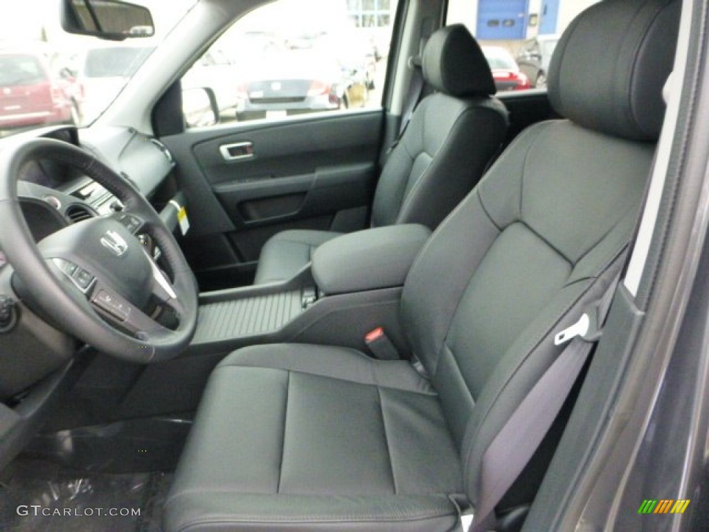 Black Interior 2013 Honda Pilot EX-L 4WD Photo #73500875