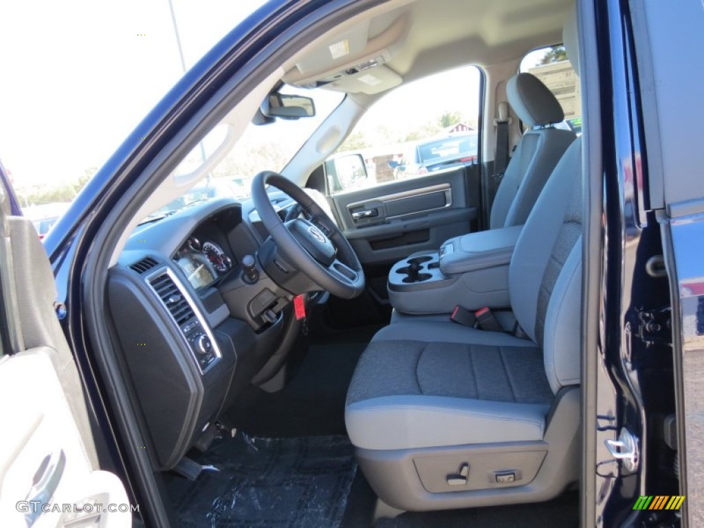 Black/Diesel Gray Interior 2013 Ram 1500 Big Horn Quad Cab Photo #73503296