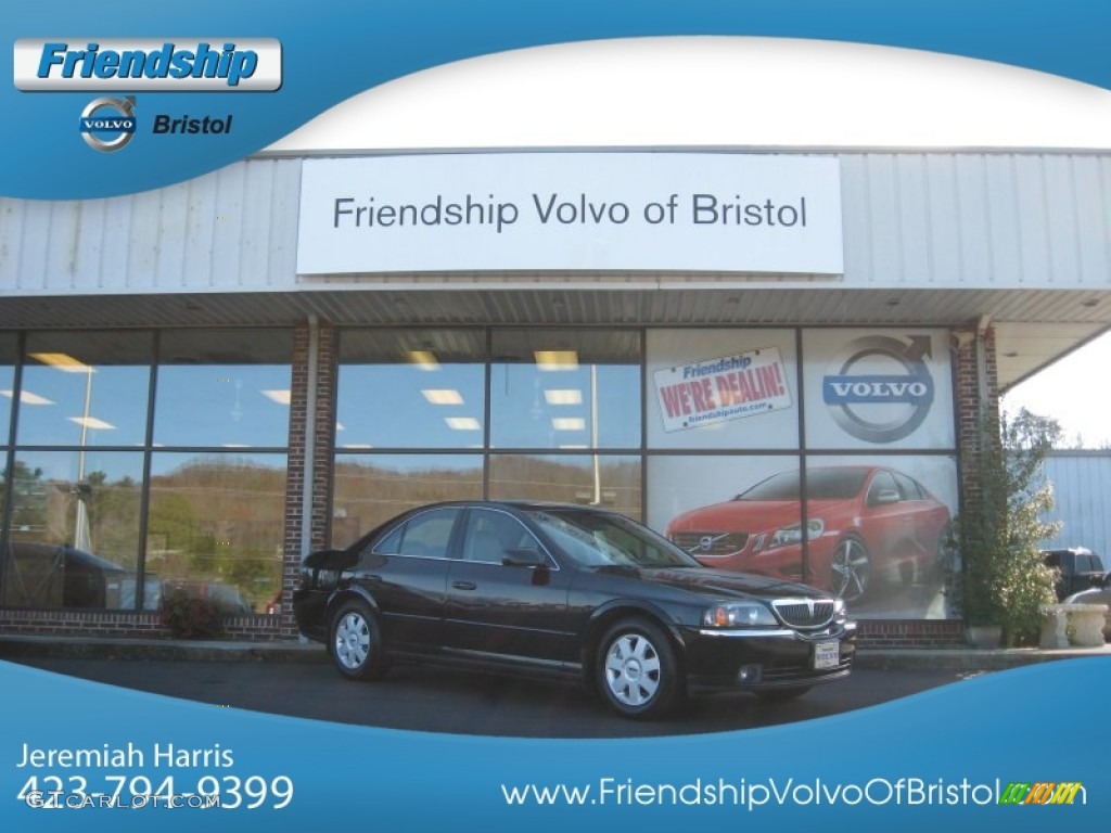 2004 LS V6 - Black Clearcoat / Shale/Dove photo #1