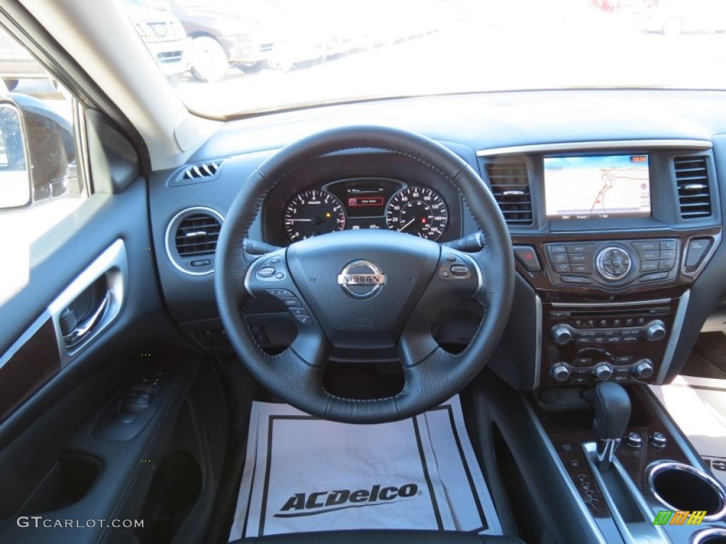 2013 Nissan Pathfinder Platinum Charcoal Dashboard Photo #73507188