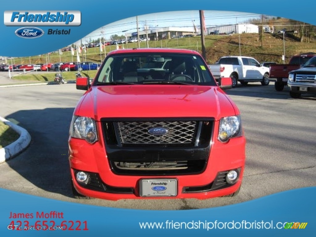 2009 Explorer Sport Trac Adrenaline V8 AWD - Colorado Red / Charcoal Black photo #3