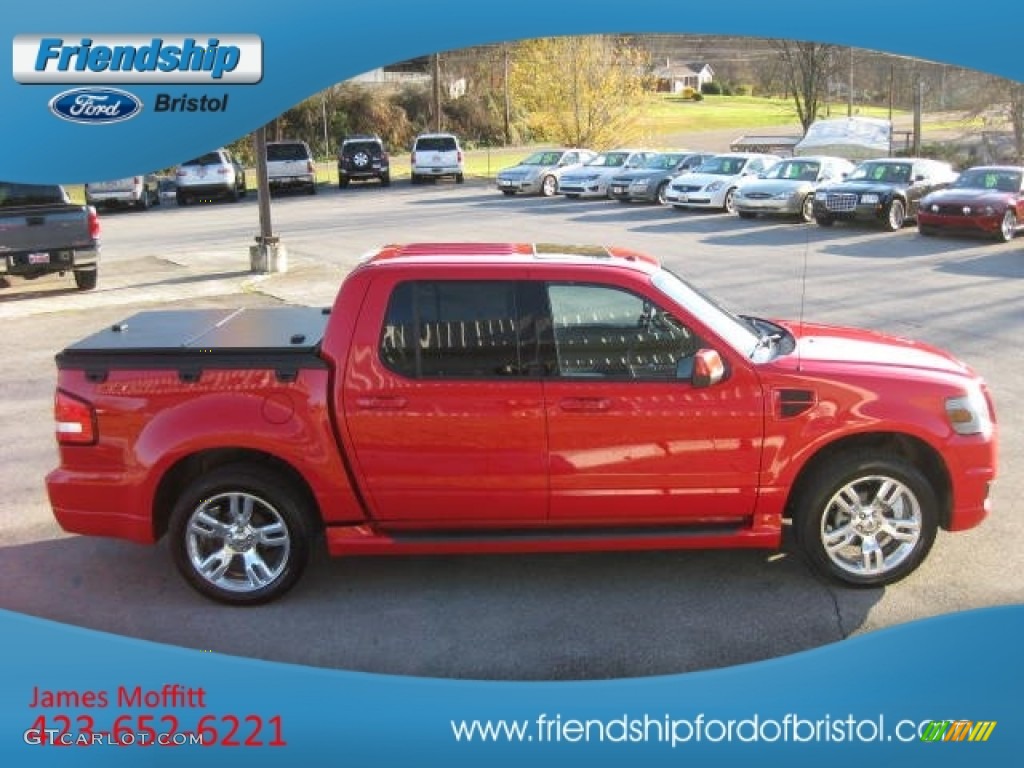 2009 Explorer Sport Trac Adrenaline V8 AWD - Colorado Red / Charcoal Black photo #5