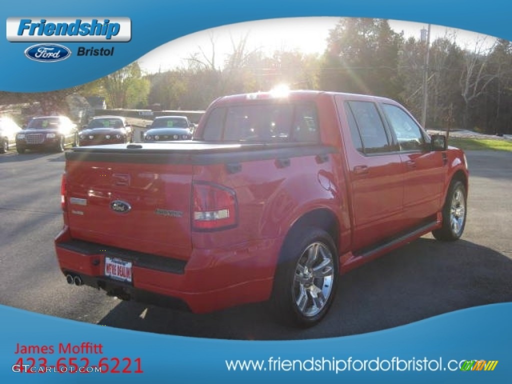 2009 Explorer Sport Trac Adrenaline V8 AWD - Colorado Red / Charcoal Black photo #6