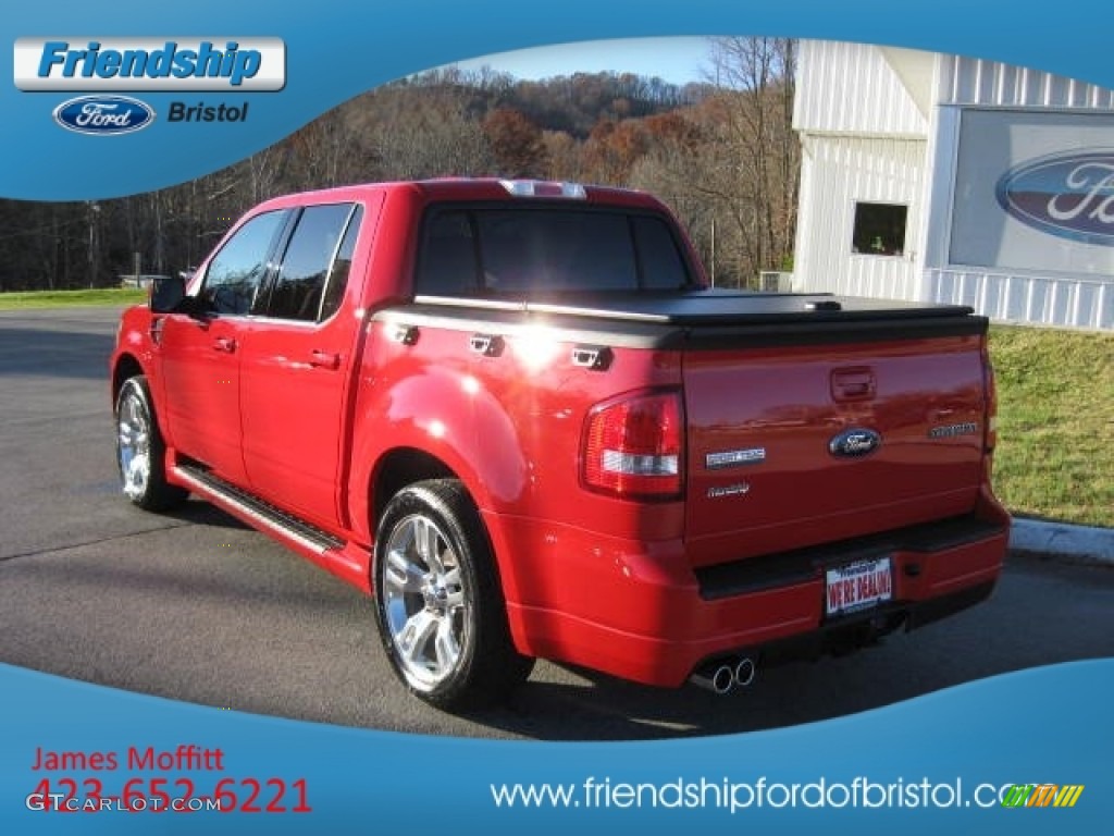 2009 Explorer Sport Trac Adrenaline V8 AWD - Colorado Red / Charcoal Black photo #8