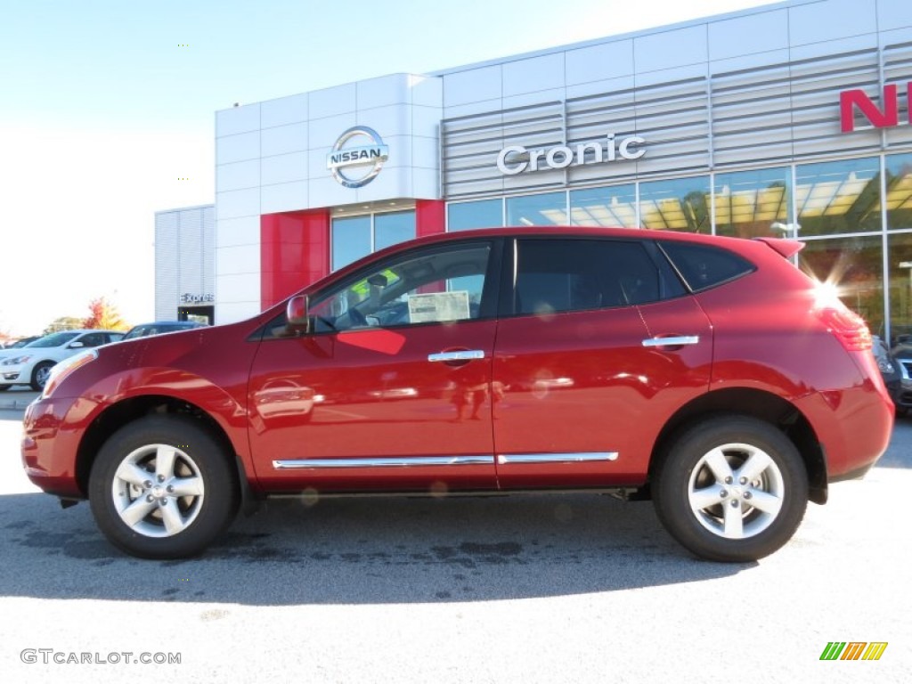 2013 Rogue S - Cayenne Red / Black photo #2