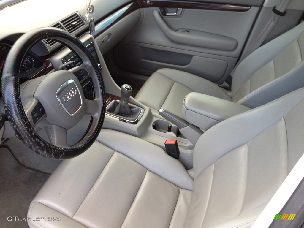 2008 A4 2.0T Sedan - Quartz Grey Metallic / Light Gray photo #4