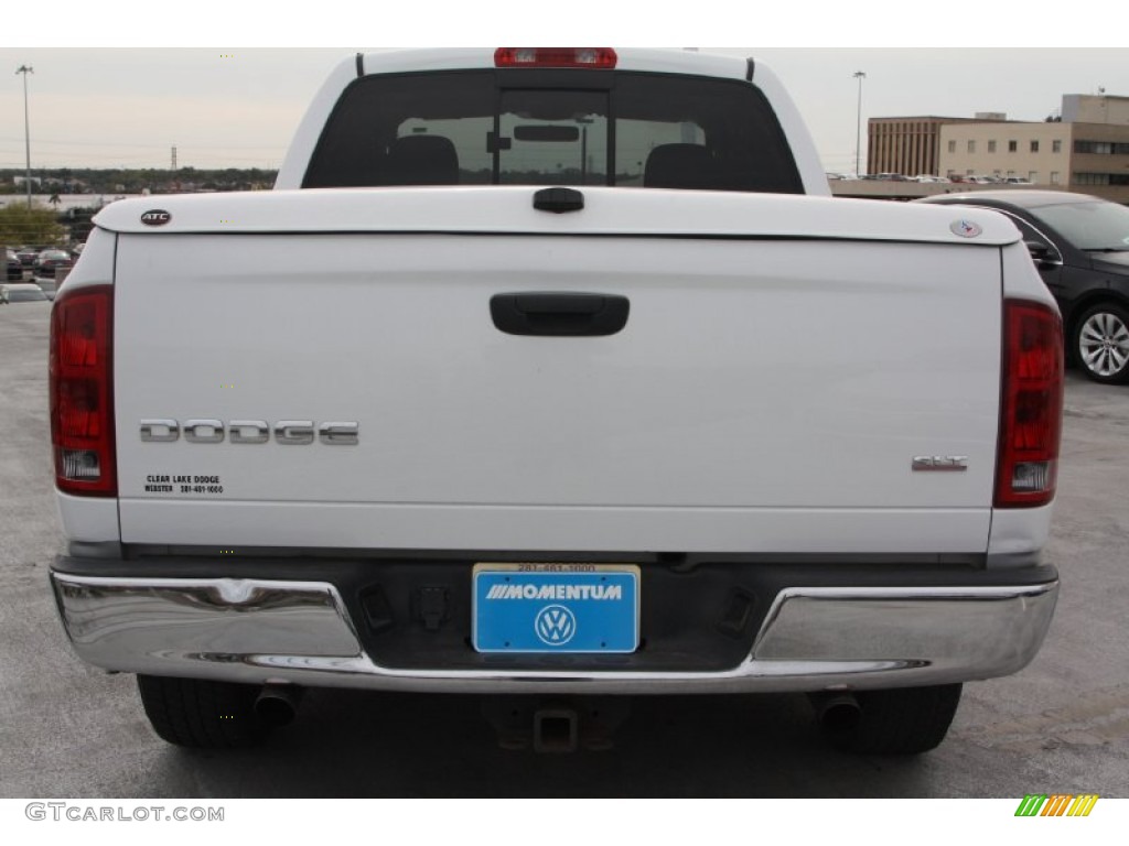 2004 Ram 1500 SLT Quad Cab - Bright White / Dark Slate Gray photo #5