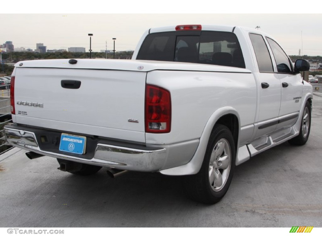 2004 Ram 1500 SLT Quad Cab - Bright White / Dark Slate Gray photo #7