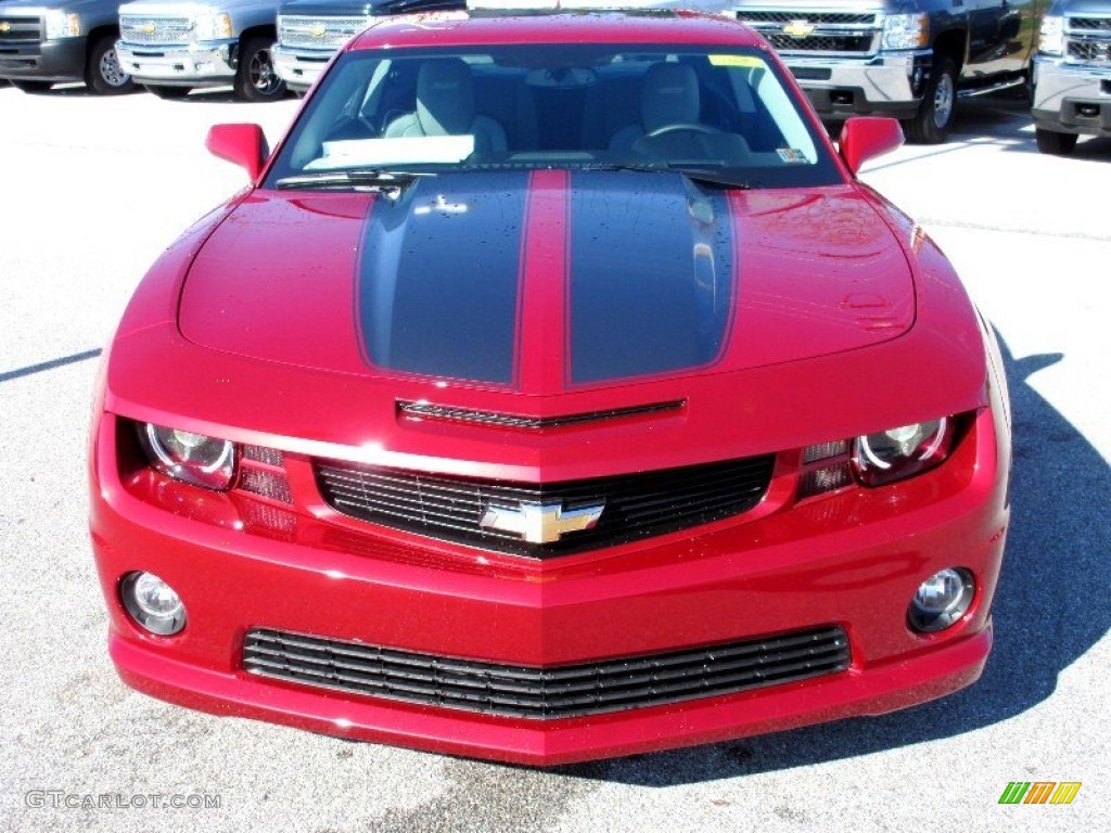 2013 Camaro SS Coupe - Crystal Red Tintcoat / Gray photo #14