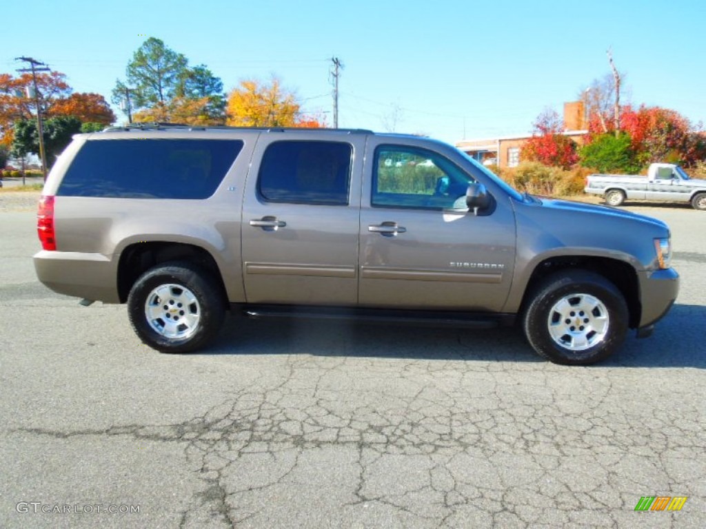 2012 Suburban LT 4x4 - Mocha Steel Metallic / Ebony photo #6