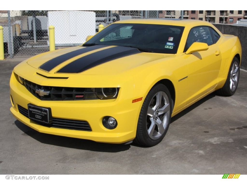 2011 Camaro SS/RS Coupe - Rally Yellow / Black photo #3