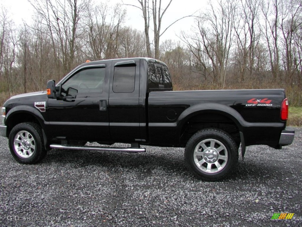 Black 2008 Ford F350 Super Duty Lariat SuperCab 4x4 Exterior Photo #73512477