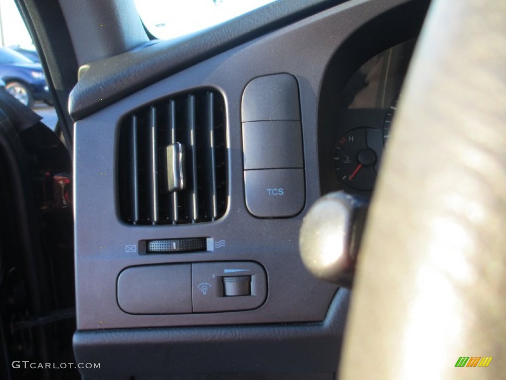 2006 Elantra GLS Sedan - Ebony Black / Gray photo #9