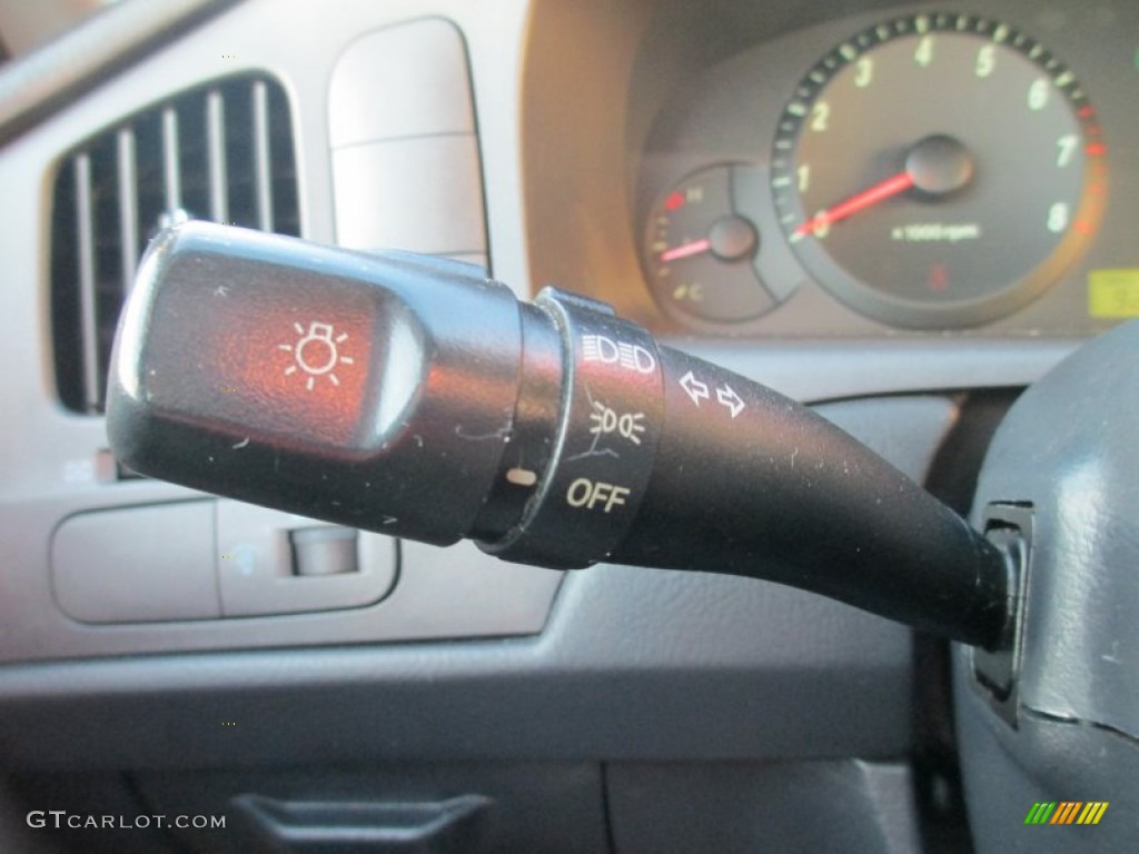 2006 Elantra GLS Sedan - Ebony Black / Gray photo #11