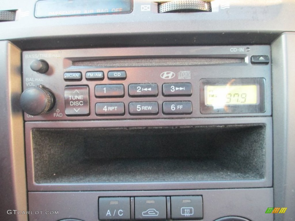 2006 Elantra GLS Sedan - Ebony Black / Gray photo #18