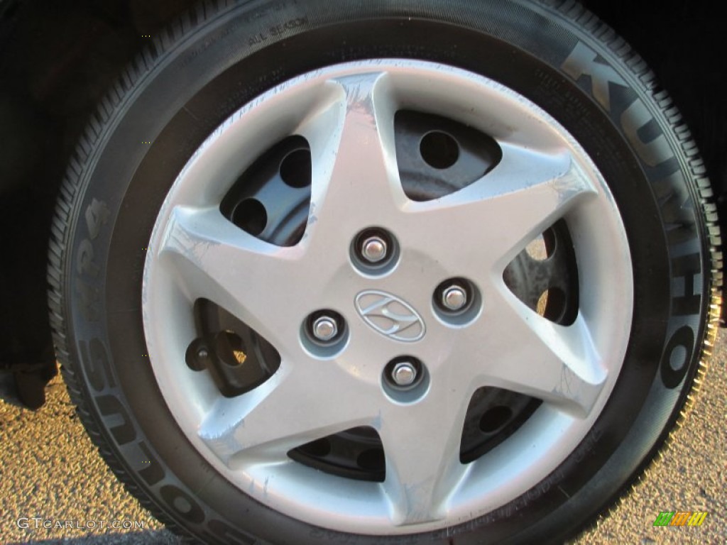 2006 Elantra GLS Sedan - Ebony Black / Gray photo #32