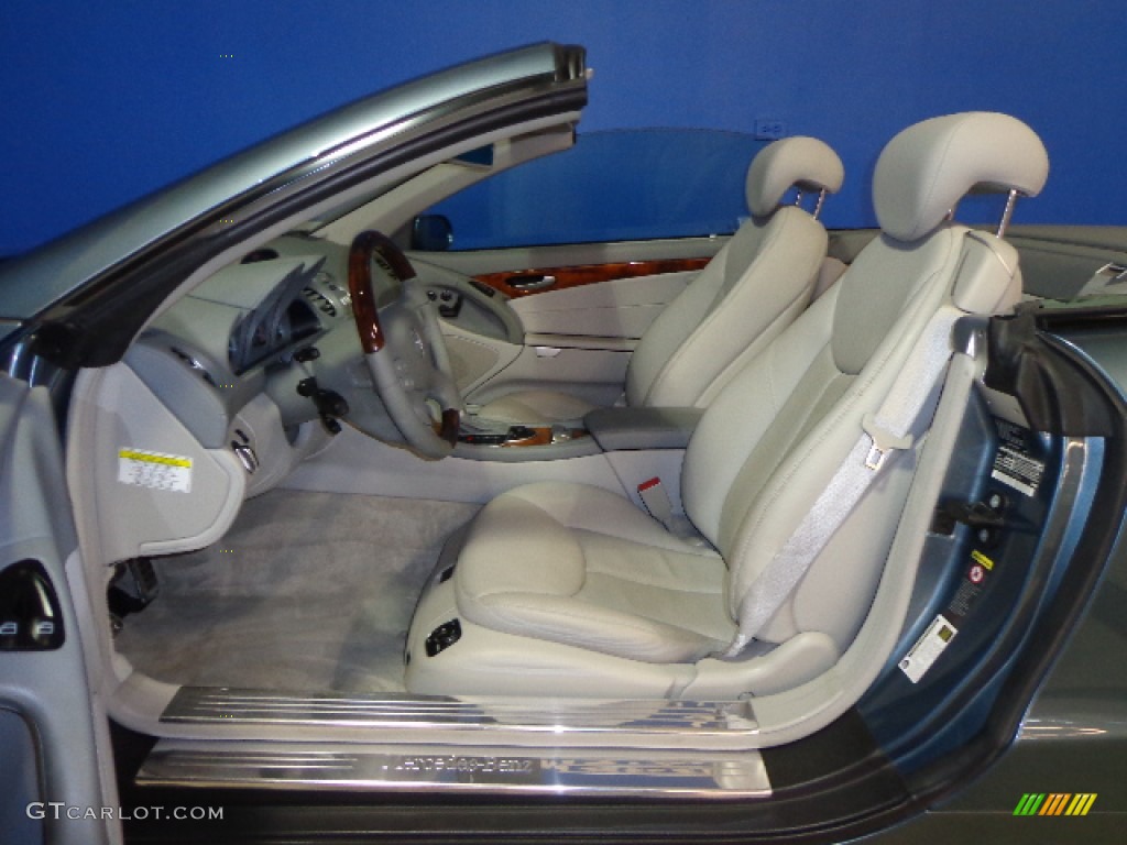 Ash Grey Interior 2007 Mercedes-Benz SL 550 Roadster Photo #73515165