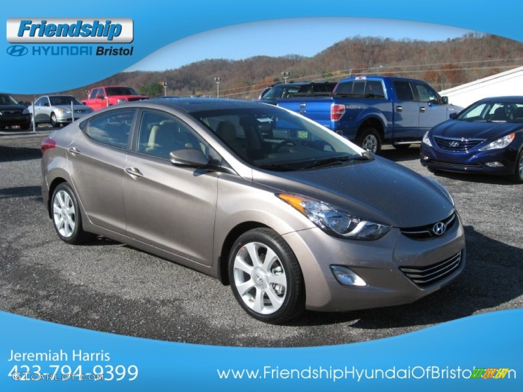 2013 Elantra Limited - Desert Bronze / Beige photo #5