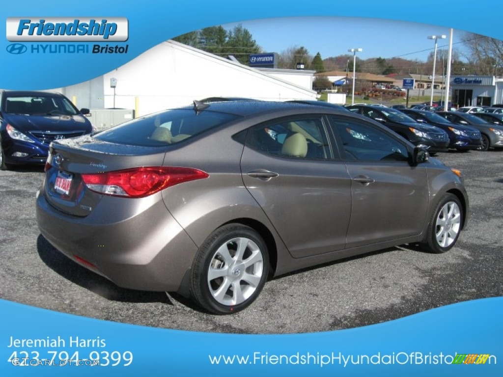 2013 Elantra Limited - Desert Bronze / Beige photo #7