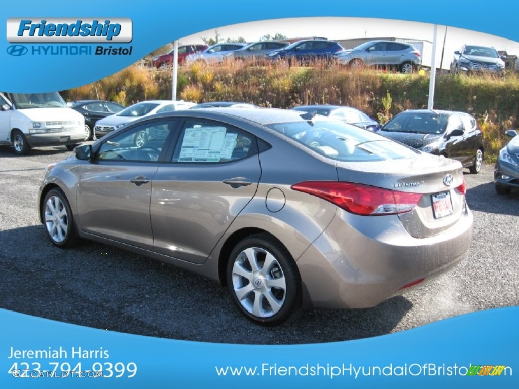 2013 Elantra Limited - Desert Bronze / Beige photo #9