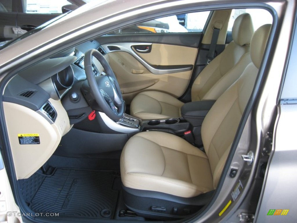 2013 Elantra Limited - Desert Bronze / Beige photo #14