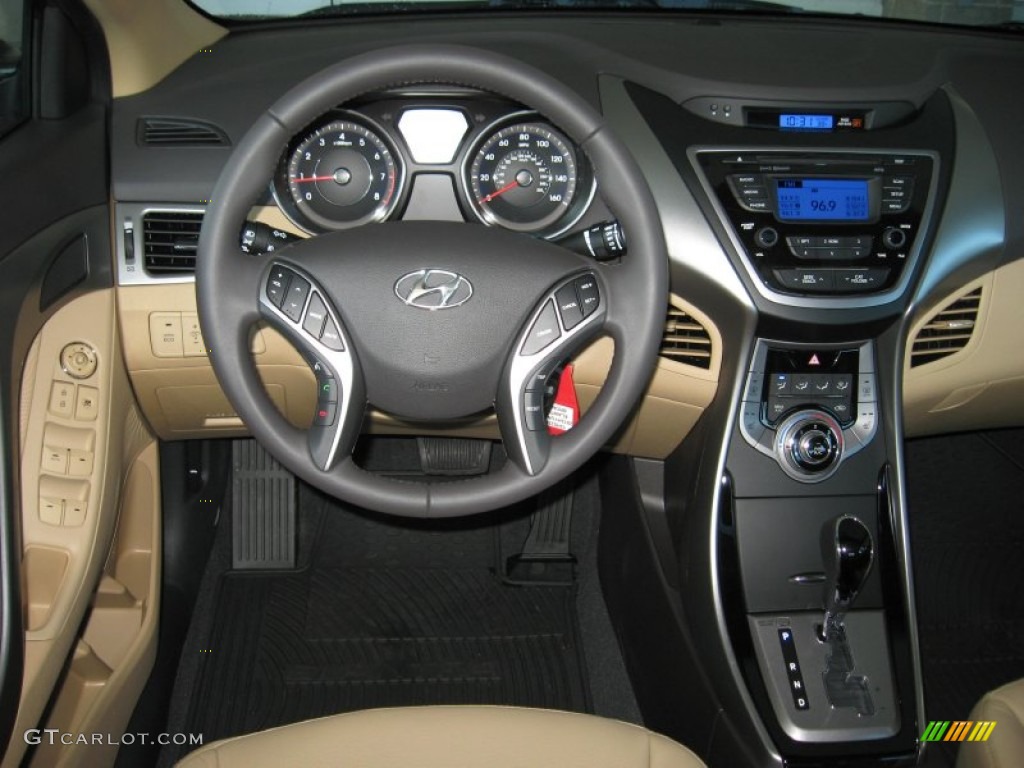 2013 Elantra Limited - Desert Bronze / Beige photo #23
