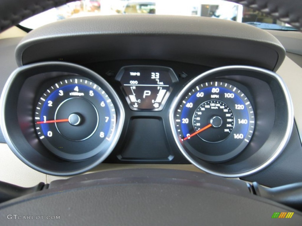 2013 Elantra Limited - Desert Bronze / Beige photo #30