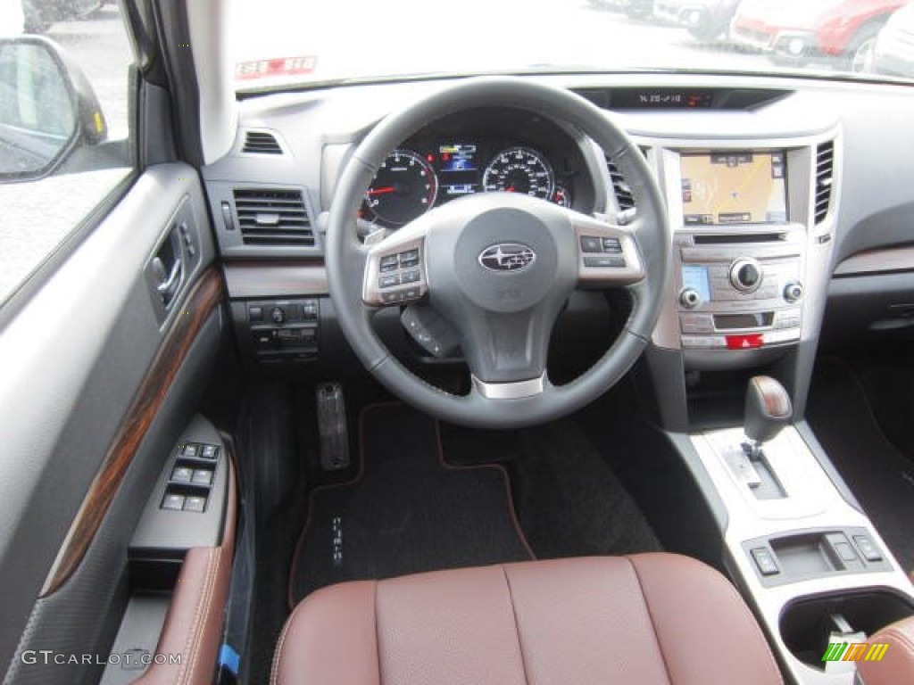 2013 Subaru Outback 2.5i Limited Saddle Brown Dashboard Photo #73516854