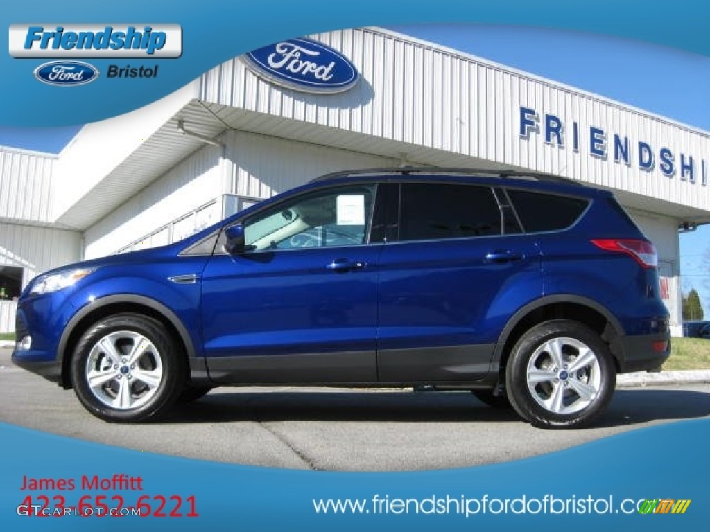 2013 Escape SE 1.6L EcoBoost - Deep Impact Blue Metallic / Medium Light Stone photo #1