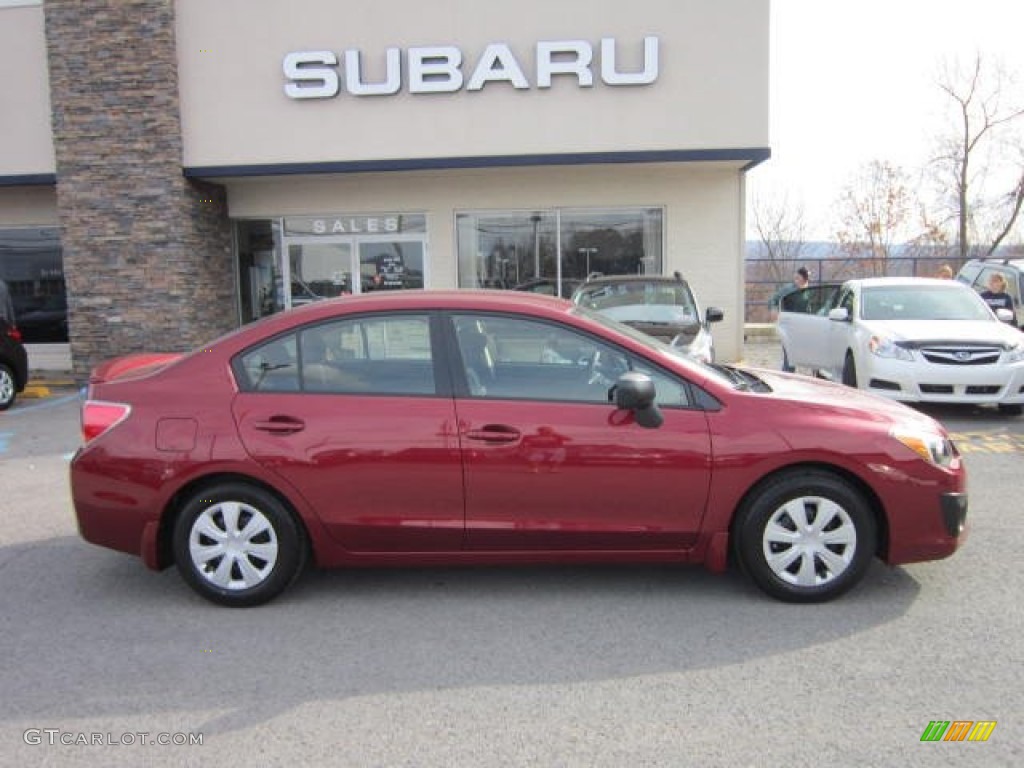 Camellia Red Pearl 2013 Subaru Impreza 2.0i 4 Door Exterior Photo #73517787