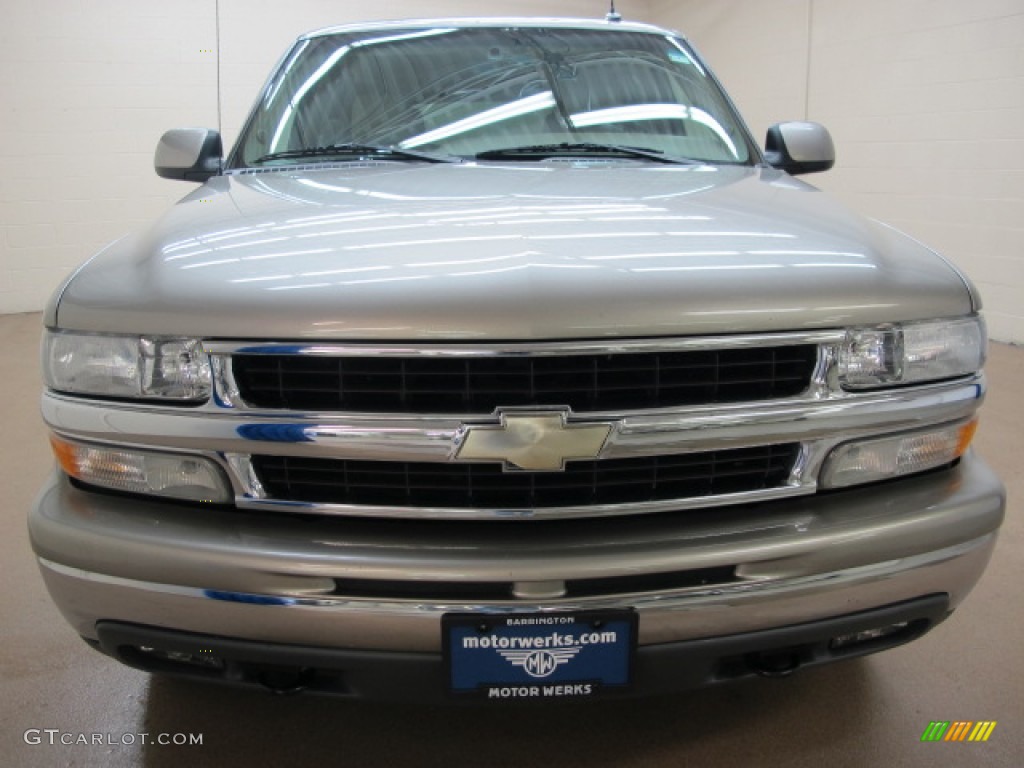 2003 Suburban 1500 LT 4x4 - Light Pewter Metallic / Tan/Neutral photo #2