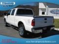 2012 White Platinum Metallic Tri-Coat Ford F250 Super Duty Lariat Crew Cab 4x4  photo #8