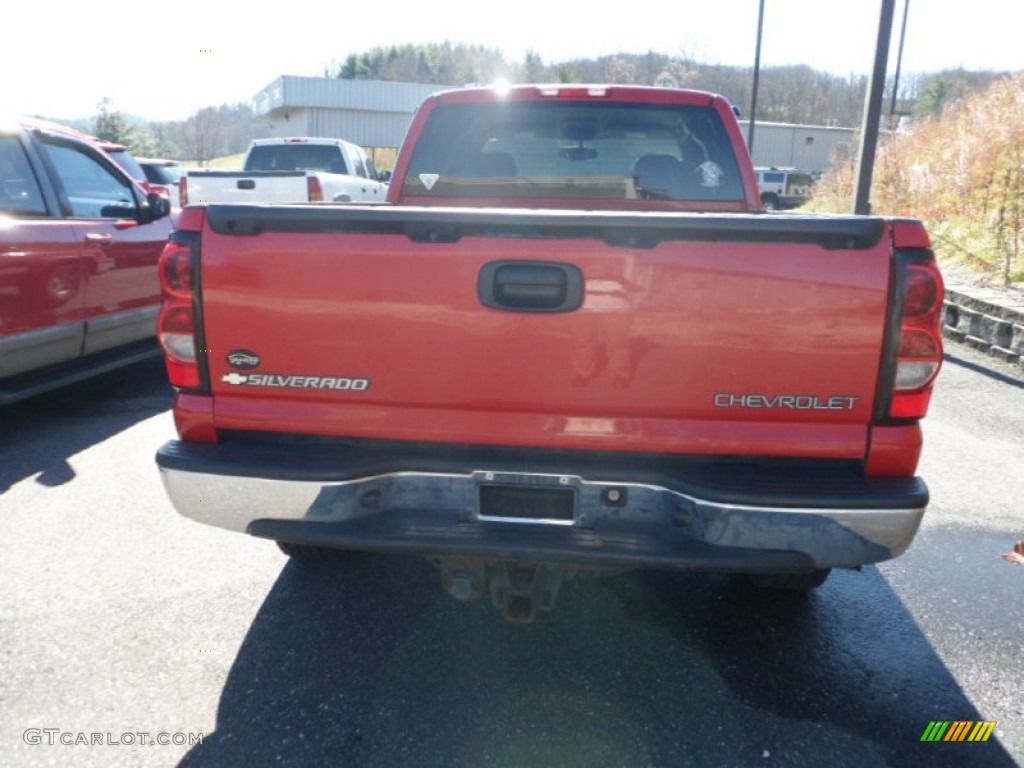 2004 Silverado 1500 Z71 Extended Cab 4x4 - Victory Red / Tan photo #7