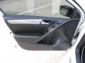 R Titan Black Leather 2012 Volkswagen Golf R 4 Door 4Motion Door Panel