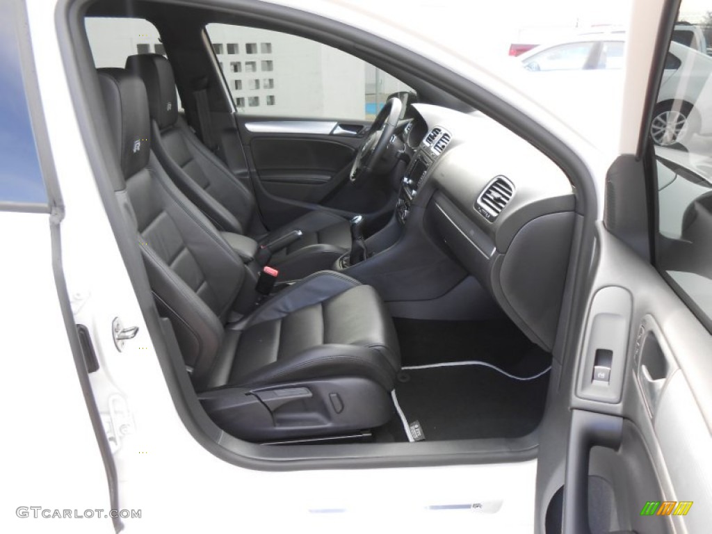 R Titan Black Leather Interior 2012 Volkswagen Golf R 4 Door 4Motion Photo #73519596