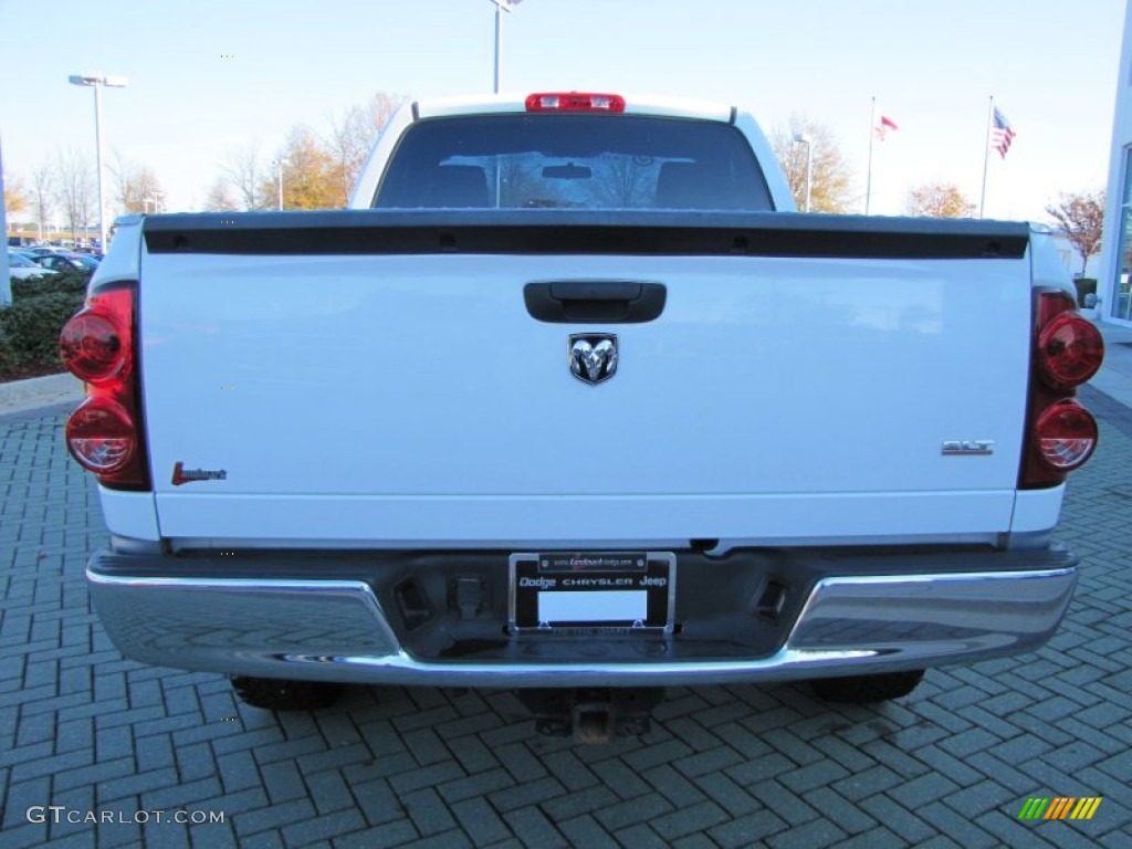 2007 Ram 1500 SLT Regular Cab 4x4 - Bright White / Medium Slate Gray photo #4