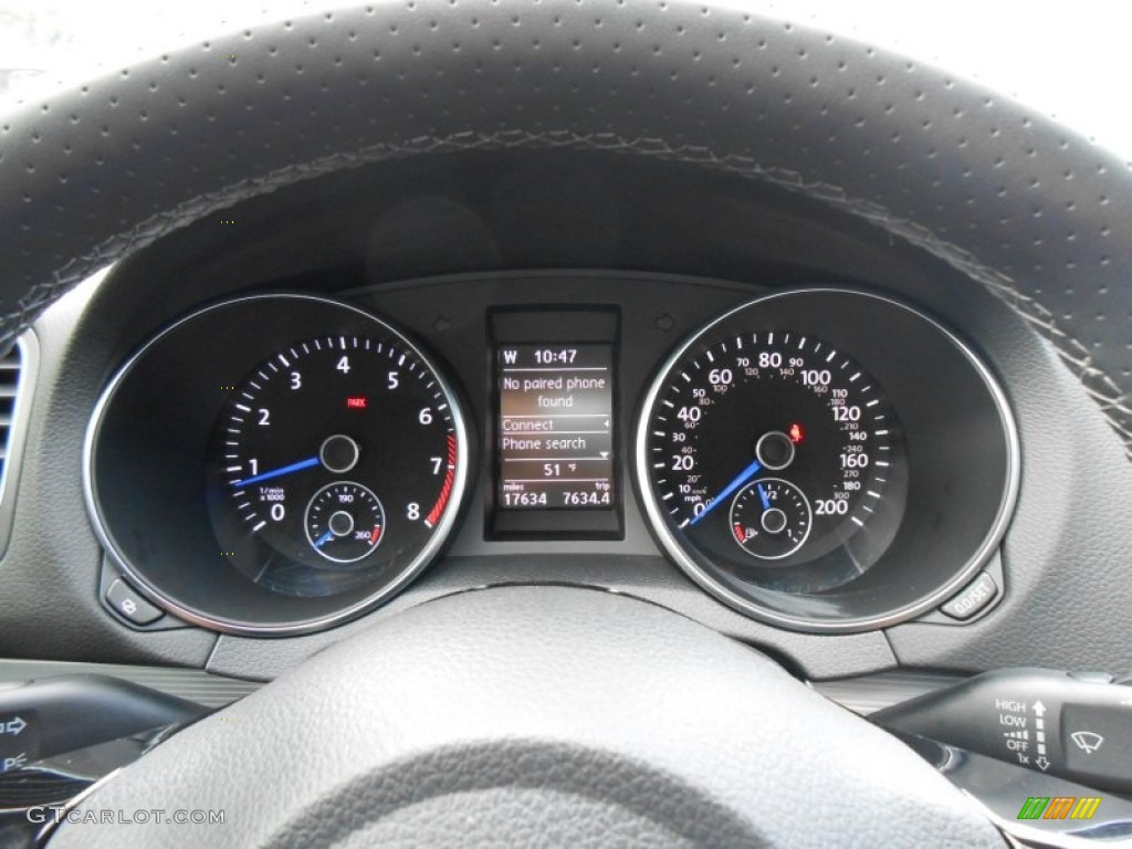 2012 Volkswagen Golf R 4 Door 4Motion Gauges Photo #73519848
