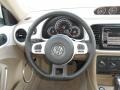 Beige 2013 Volkswagen Beetle TDI Steering Wheel