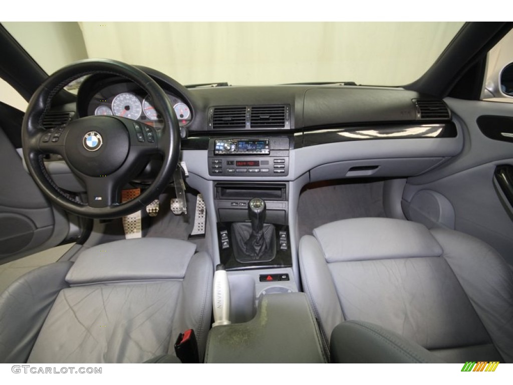2001 BMW M3 Coupe Grey Dashboard Photo #73520983
